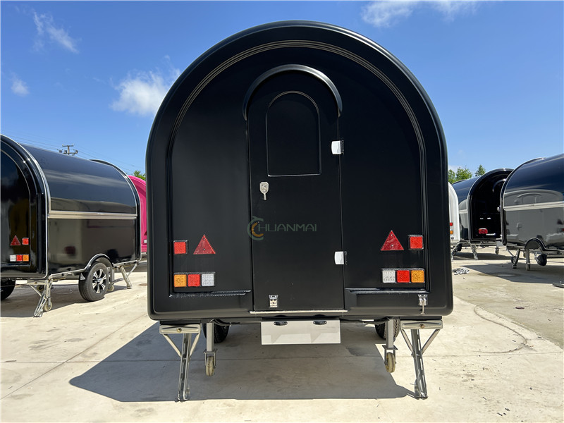 Food Trailer Food Truck Black 340cm