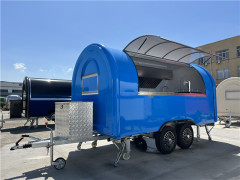 Food Truck Food Trailer 400cm Deep Blue