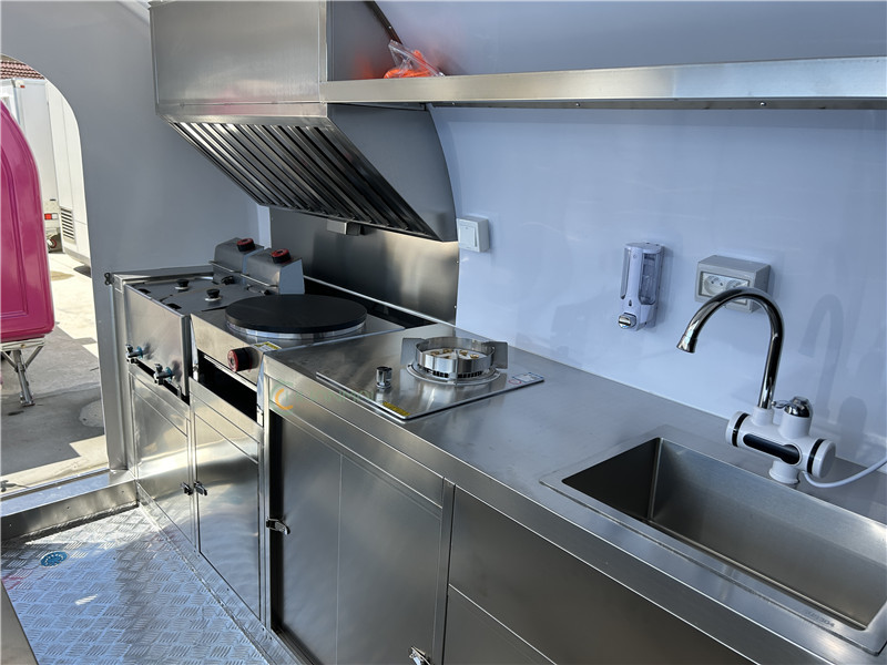 Food Trailer Food Truck White 340cm