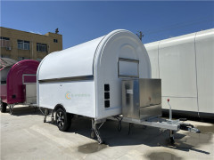 Food Trailer Food Truck White 340cm