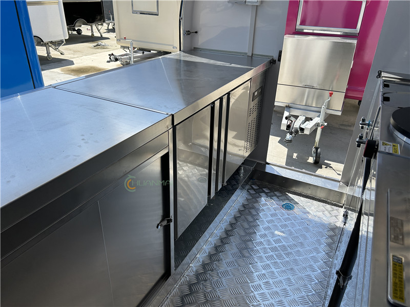 Food Trailer Food Truck White 340cm