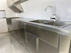 Food Trailer Food Truck Black 340cm