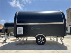 Food Trailer Food Truck Black 340cm