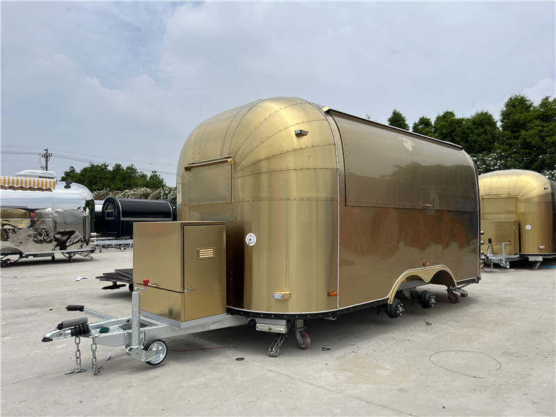 Gold Airstream Food Trailer