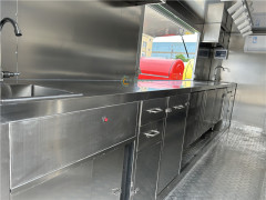 Green Food Trailer Box Food Truck 480cm