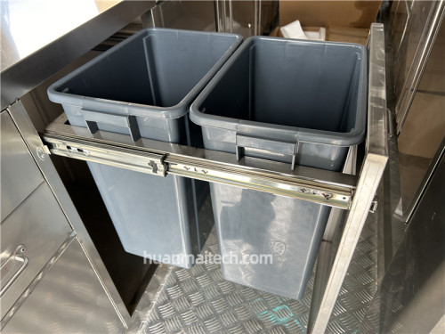 Trash Bin Drawer with 2 Buckets CT-L03