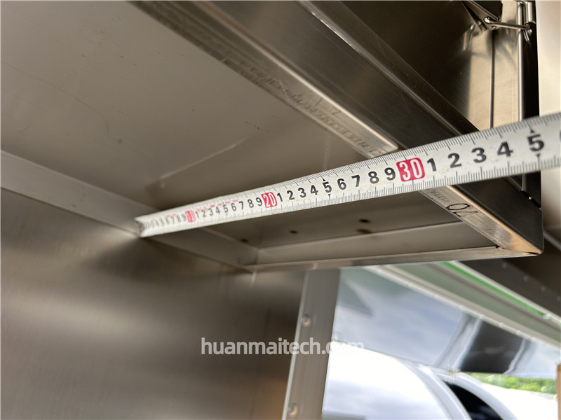 Square Food Trailer Wall Shelf