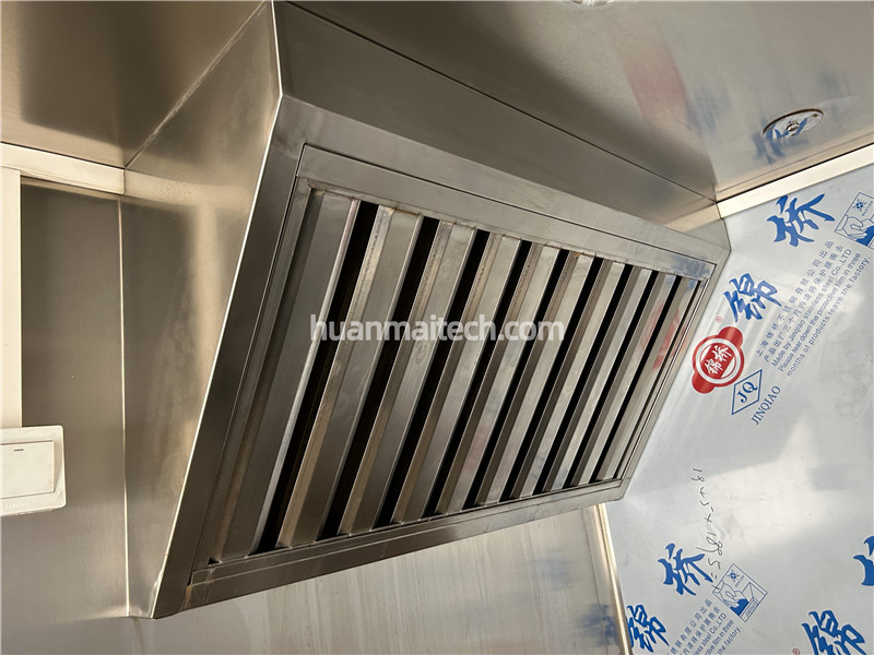 Square Food Trailer Range Hoods