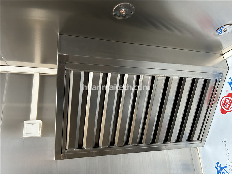Square Food Trailer Range Hoods