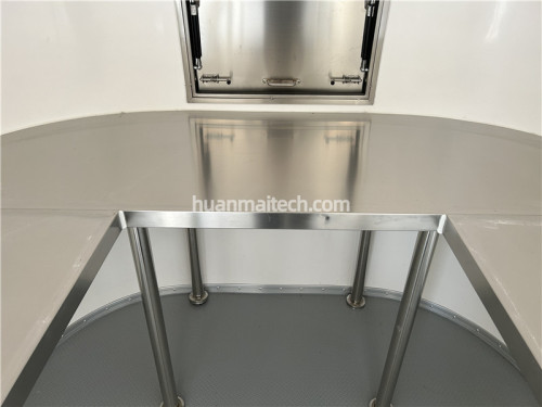 airstream simple stainless steel counter