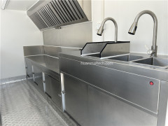 Black Food Truck Food Trailer 400cm