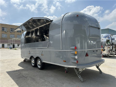 Grey Airstream Food Trailer Food Truck 580cm