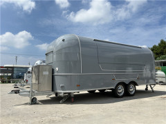 Grey Airstream Food Trailer Food Truck 580cm