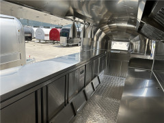 Grey Airstream Food Trailer Food Truck 580cm