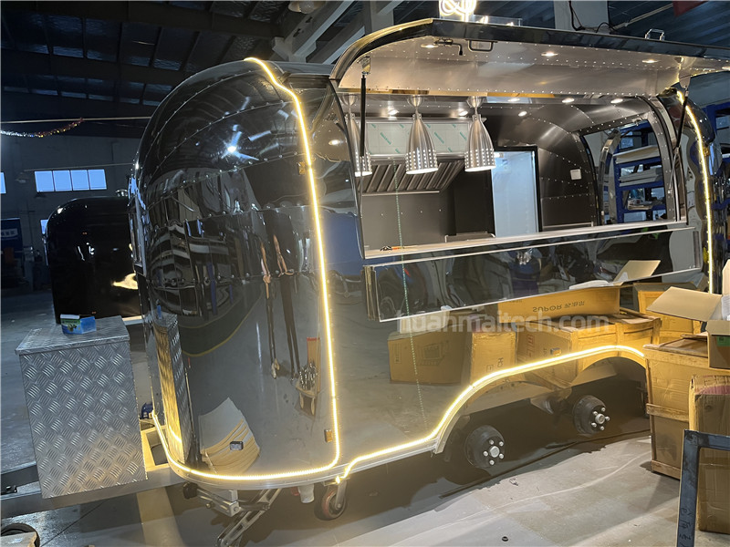 Airstream Food Trailer Outside LED Decoration
