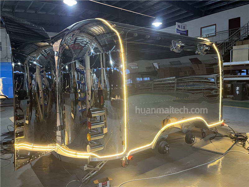 Airstream Food Trailer Outside LED Decoration