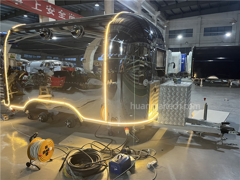 Airstream Food Trailer Outside LED Decoration