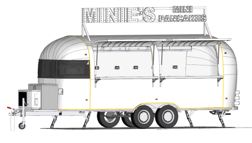Coffee Food Trailer, Pancake Food Truck