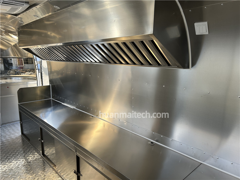 Grill Food Truck Ice Cream Food Trailer 580cm