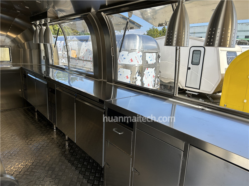 Grill Food Truck Ice Cream Food Trailer 580cm