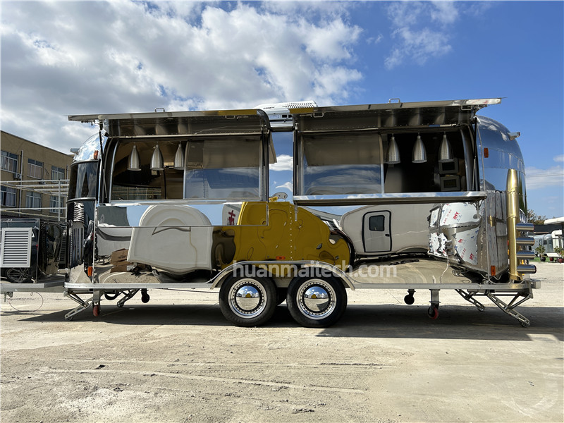 Grill Food Truck Ice Cream Food Trailer 580cm