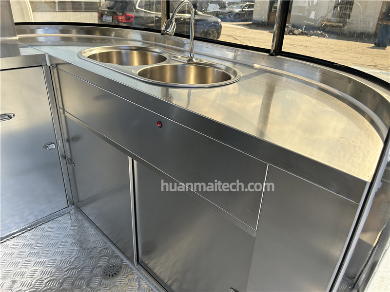 Grill Food Truck Ice Cream Food Trailer 580cm