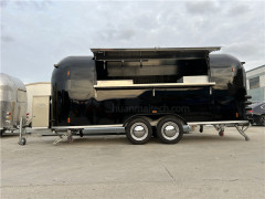 Black Pizza Food Truck Burger Food Trailer