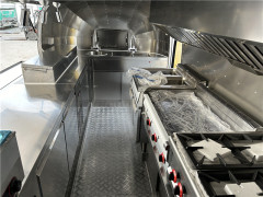 Black Pizza Food Truck Burger Food Trailer