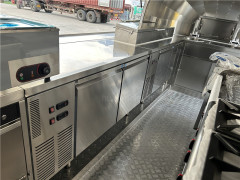 Black Pizza Food Truck Burger Food Trailer