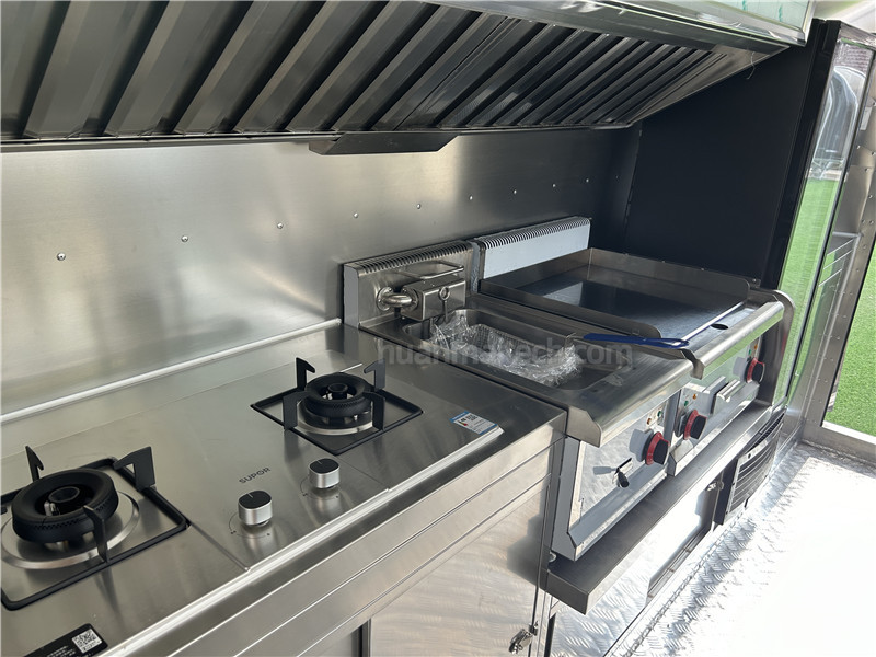 Burger Food Truck Beverage Food Trailer 400cm