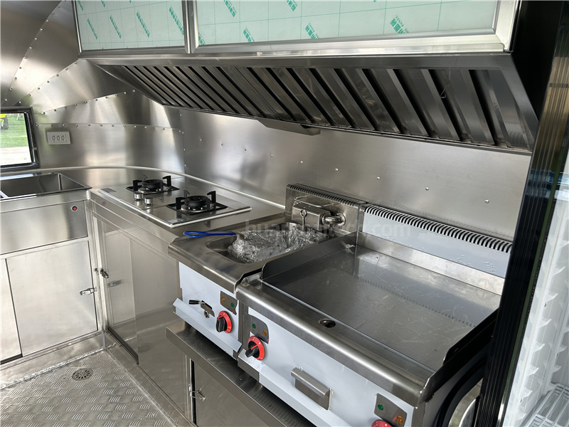 Burger Food Truck Beverage Food Trailer 400cm