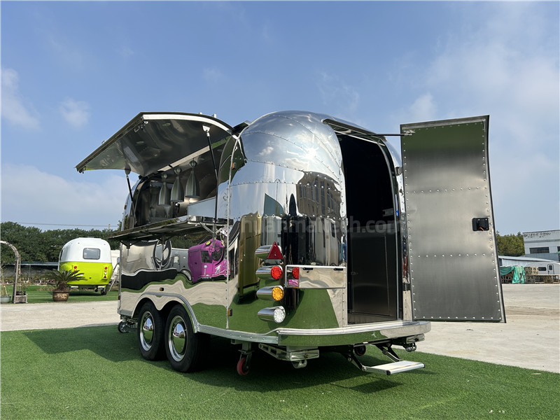 Burger Food Truck Beverage Food Trailer 400cm