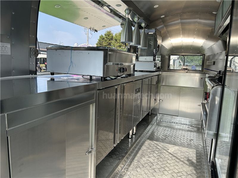 Burger Food Truck Beverage Food Trailer 400cm