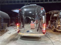 The Silver Airstream Coffee Trailer Nashville Hot Chicken Sandwich Food Truck