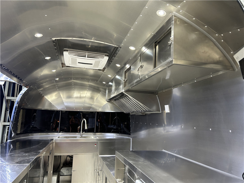 The Silver Airstream Coffee Trailer Nashville Hot Chicken Sandwich Food Truck