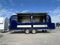 Gourmet Donuts & Cold Brew | Blue Airstream Food Truck