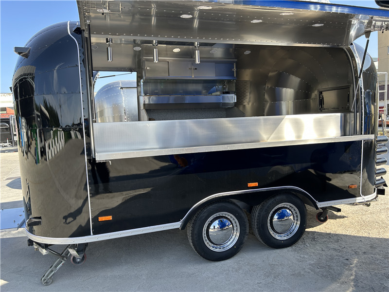 Pizza Food Truck European food trailers 450cm