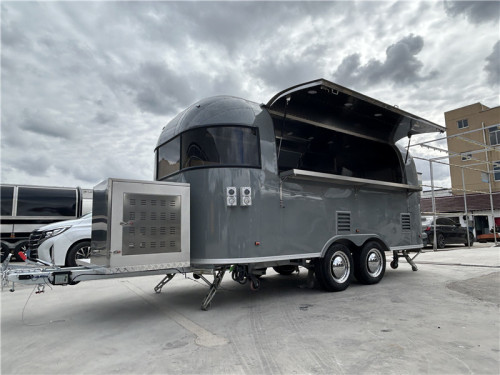 Airstream Food Trailer Food Truck 500cm Grey