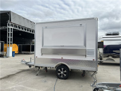 Small Box Food Trucks Concession Food Trailers 300cm