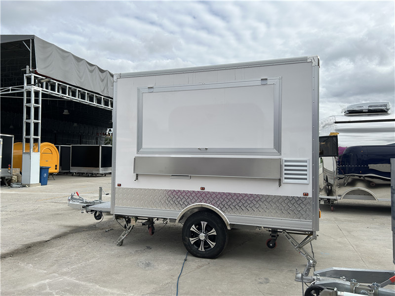 Small Box Food Trucks Concession Food Trailers 300cm