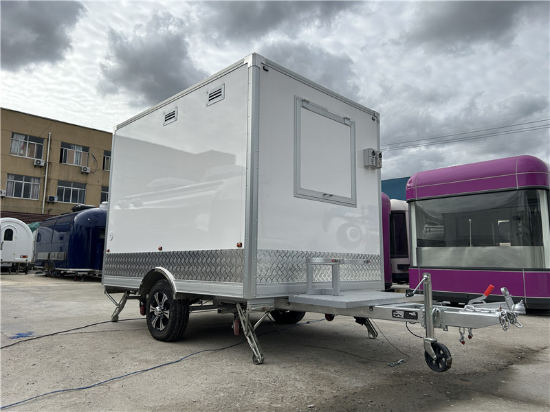 Small Box Food Trucks Concession Food Trailers 300cm