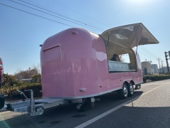 Custom Pink Airstream Food Trailer | 6 Meter Mobile Food Business Trailer