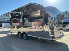 600cm Airstream Food Trailer | Full Stainless Steel Mobile Food Truck For Sale