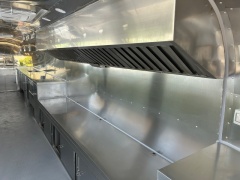 Grey Airstream Style 900cm Mobile Food Trailer | Fully Equipped Catering Trailer