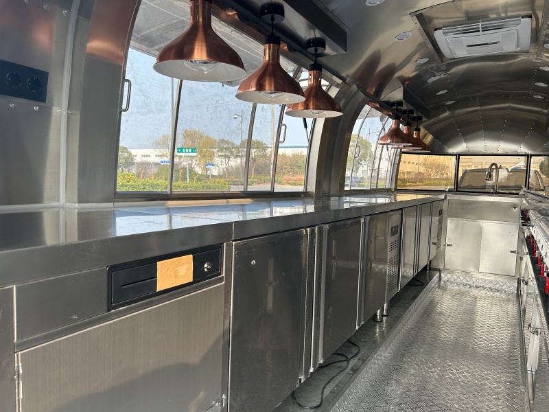580cm Airstream Style Mobile Food Trailer | Complete Commercial Cooking Kitchen