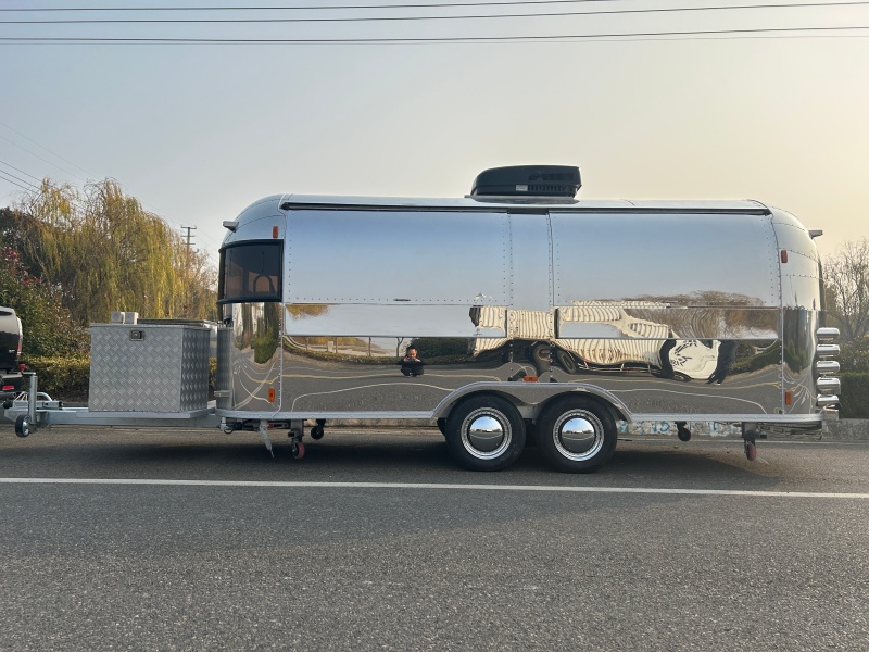580cm Airstream Style Mobile Food Trailer | Complete Commercial Cooking Kitchen