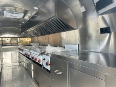 580cm Airstream Style Mobile Food Trailer | Complete Commercial Cooking Kitchen