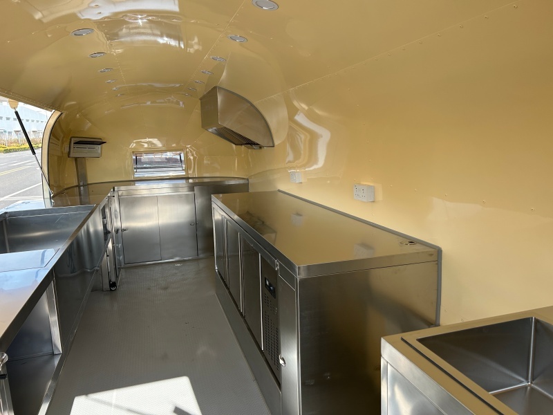 Custom Pink Airstream Food Trailer | 6 Meter Mobile Food Business Trailer
