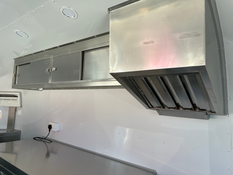 Custom 4M Black Airstream Food Trailer | European Standard Mobile Kitchen Trailer