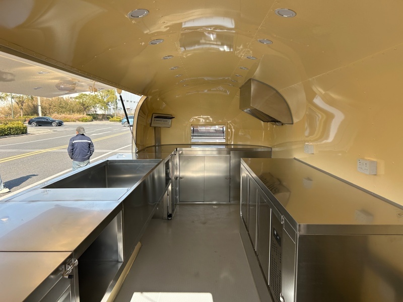 Custom Pink Airstream Food Trailer | 6 Meter Mobile Food Business Trailer